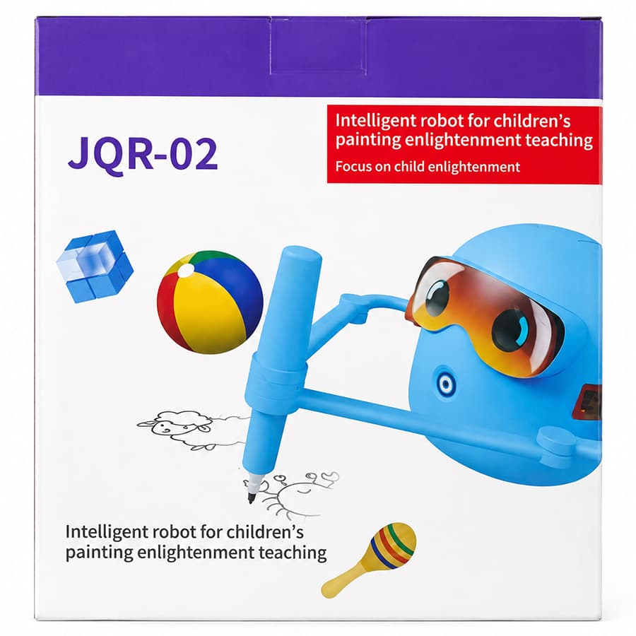 اسباب بازی ربات نقاش هوشمند مدل JQR-02 رنگ آبی