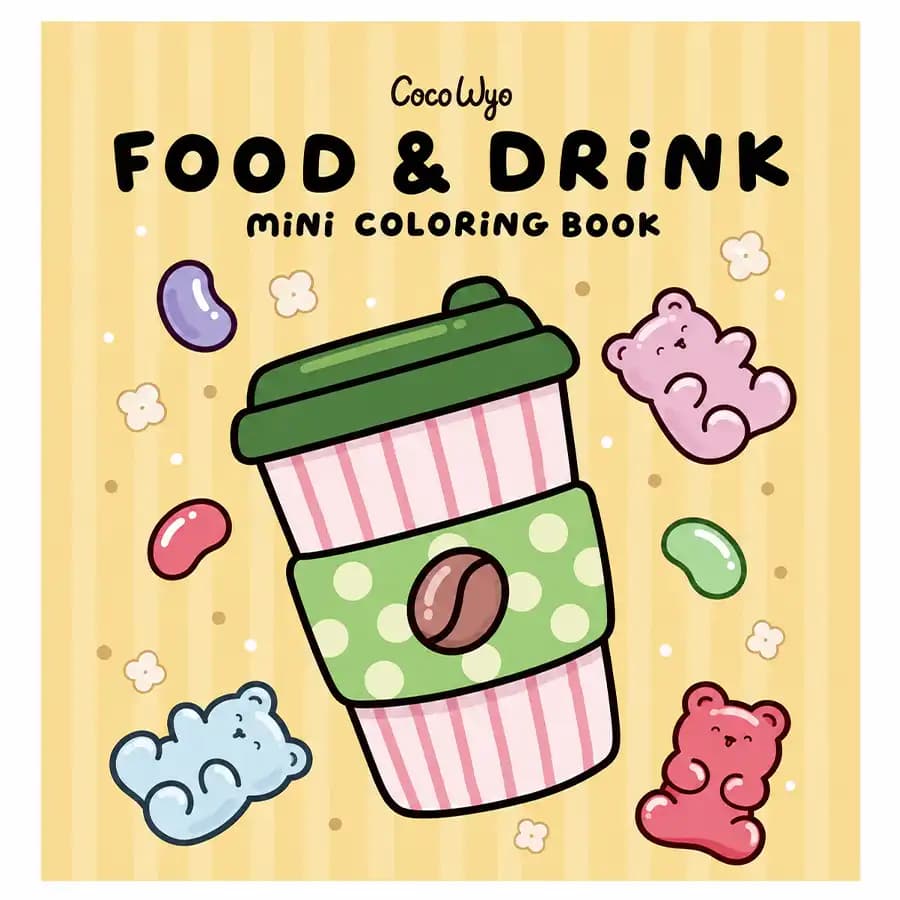 کتاب رنگ آمیزی مینی لانگو FOOD & DRINK