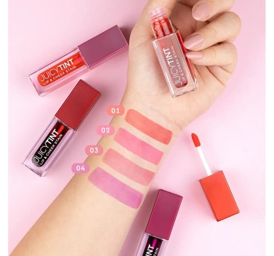 تینت لب و گونه مایع گلدن‌رز مدل Juicy Tint شماره 01 — تصویر ۲