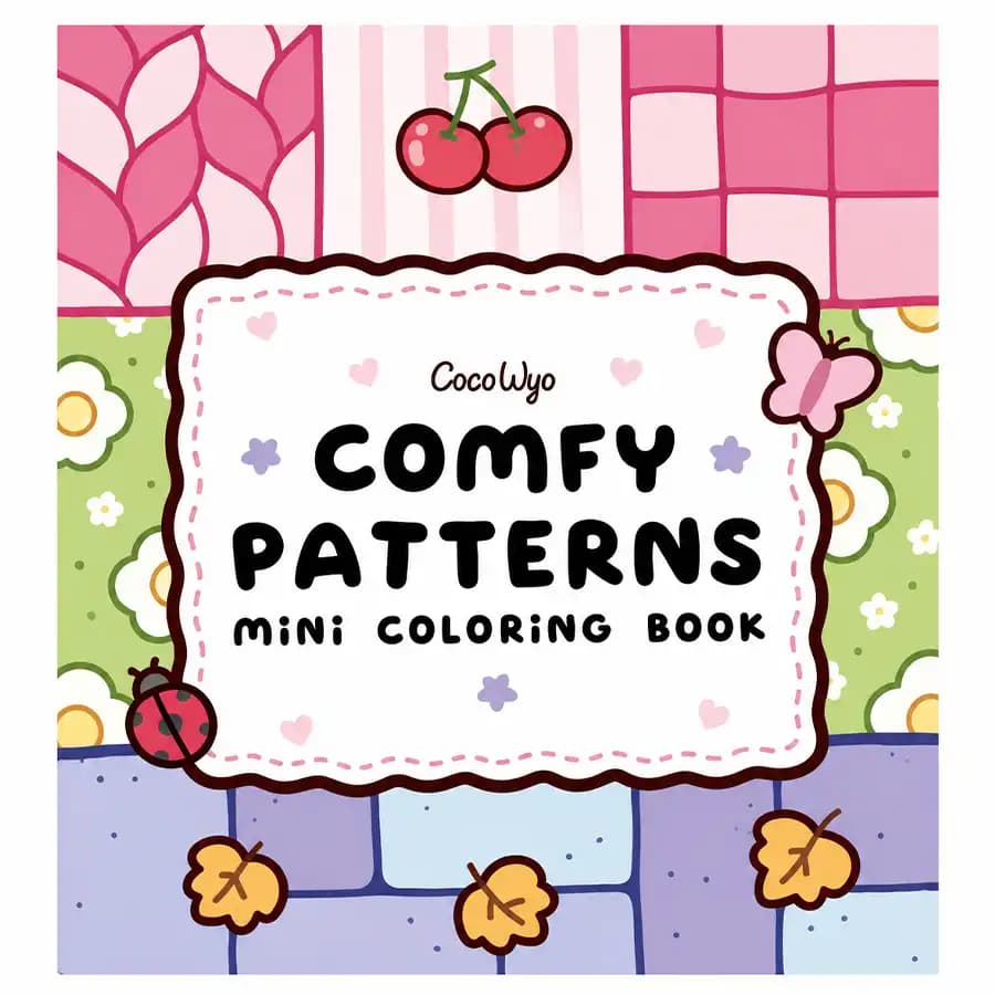 کتاب رنگ آمیزی مینی لانگو COMFY PATTERRNS