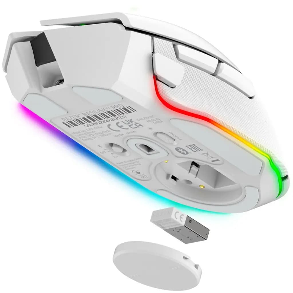موس ریزر RAZER BASILIK V3 PRO WHITE — تصویر ۴