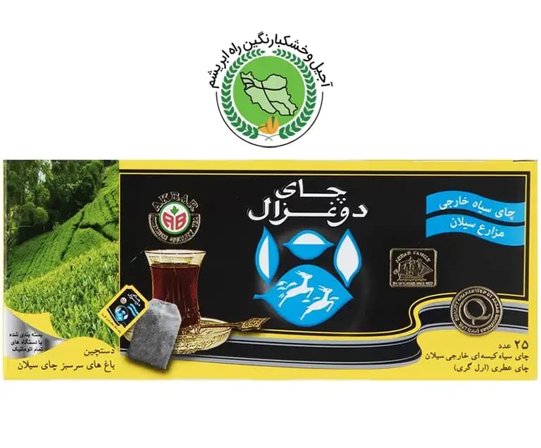 چای دو غزال تی بگ 25 عددی معطر