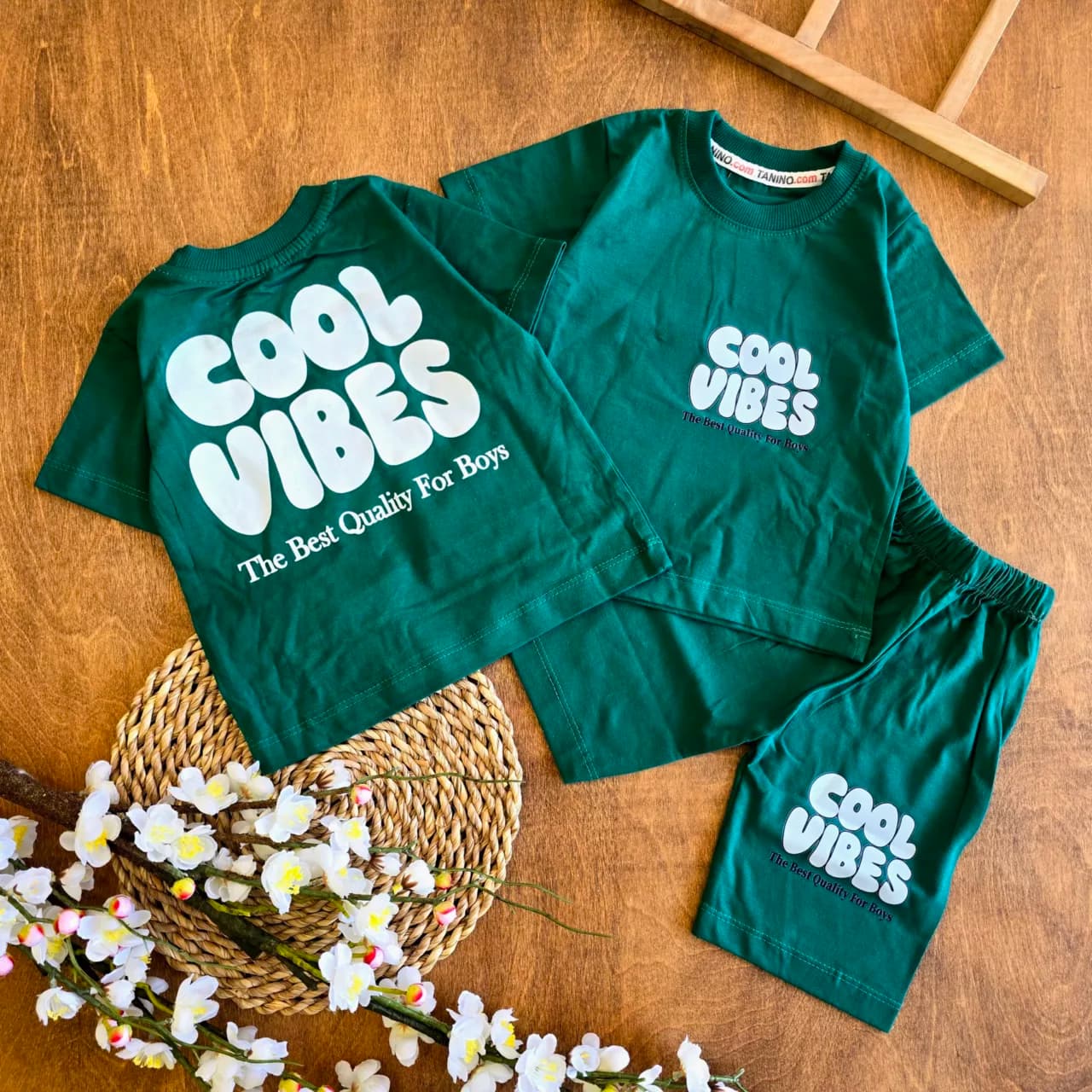 تیشرت شلوارک COOL VIBES سایز 35،40 کد 6593 — تصویر ۳