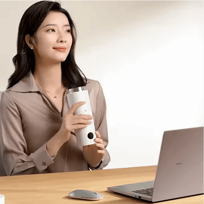 ماگ حرارتی شیائومی مدل Smart Portable Electric Heating Cup 2 -پلمپ/آکبند/اصل — تصویر ۲