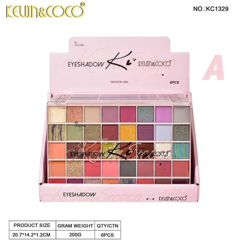 پالت سایه چهل رنگ کوین اند کوکو کد KC1329