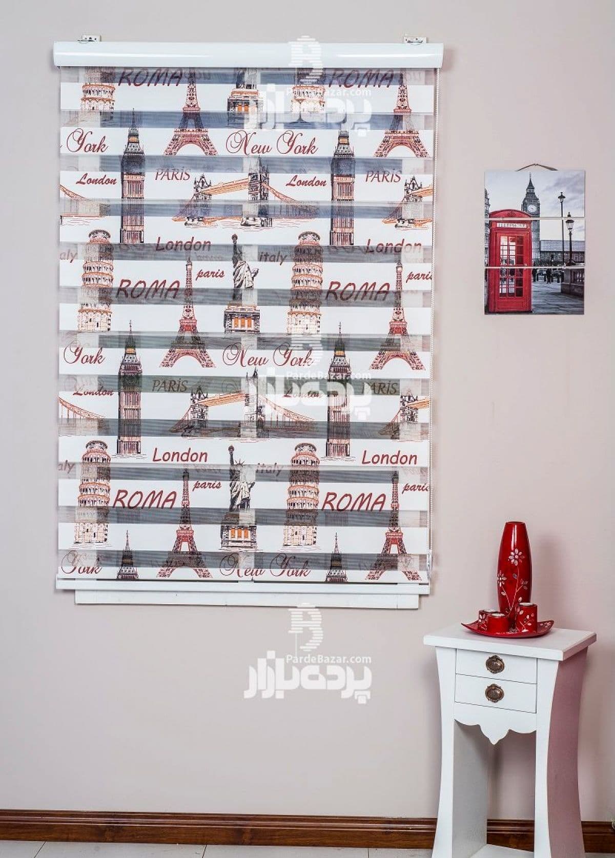 پرده زبرا تک سایز DZ1011 V-01 — تصویر ۲