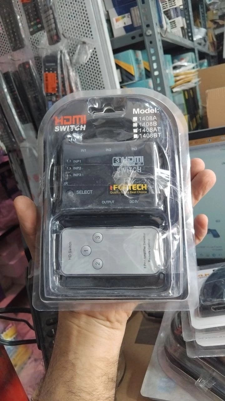 سوئیچ هاب 3 به 1 HDMI ریموت دار iFORTECH