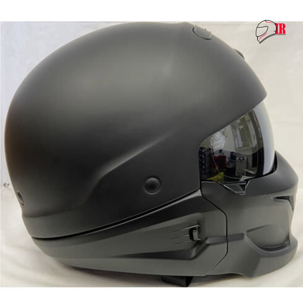 کلاه کاسکت اورجینال فیس متحرک اسکورپین مشکی مات مدلScorpion COV-01 — تصویر ۲