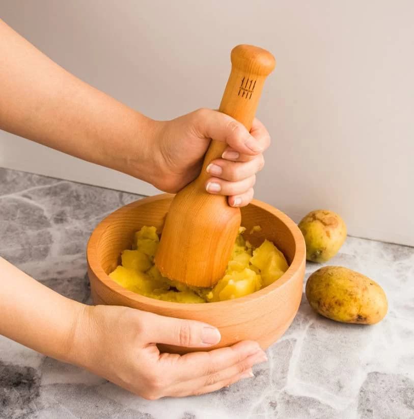 گوشتکوب چوبی نیم وود مدل ساده — تصویر ۵