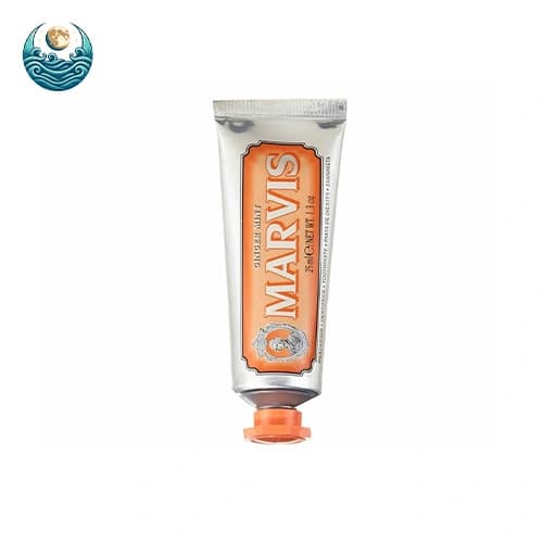 خمیر دندان زنجبيل و نعناع مارویس Marvis Ginger Mint حجم ۲۵ میل بدون جعبه