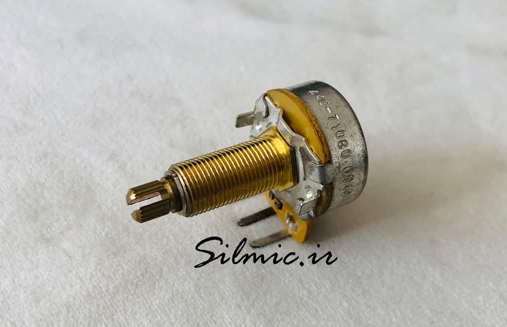 پتانسیومتر 500 کیلو اهم Gibson ساخت CTS آمریکا با دسته بلند