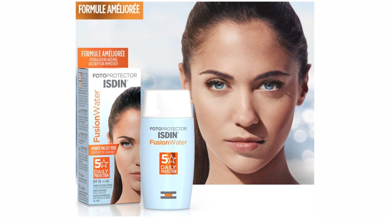 ضد آفتاب فیوژن واتر SPF50 بی رنگ — تصویر ۳