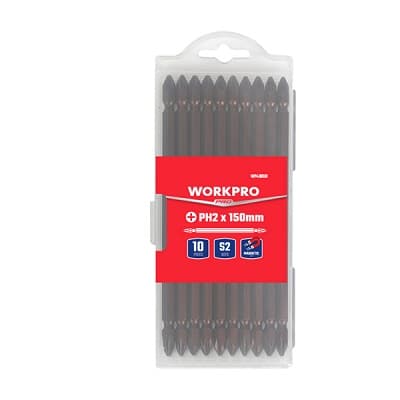 سری پیچ گوشتی دو سر چهارسو سایز15 ورک پرو مدل WP408161