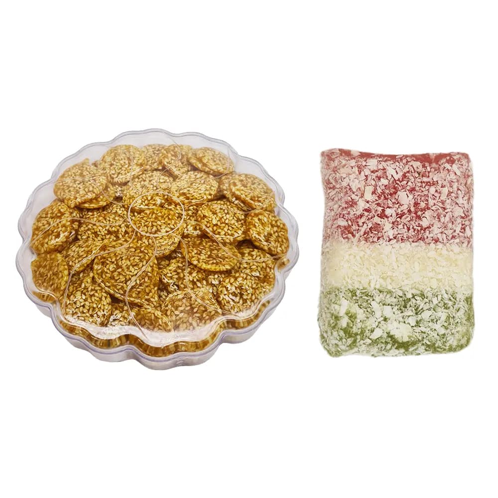 پک تنقلات (باسلوق + سوهان کنجدی)