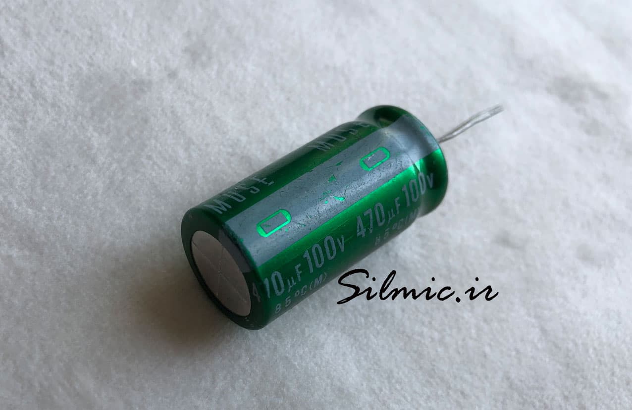 خازن های گرید صوتی 470 میکرو فاراد 100 ولت NICHICON سری KZ MUSE — تصویر ۲