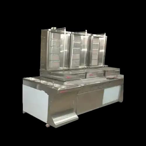 دستگاه کباب ترکی تک سیخ رومیزی گازی