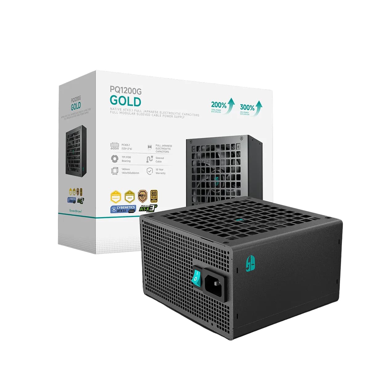 پاور 1200 وات دیپ کول ATX3.1 PQ1200G — تصویر ۳