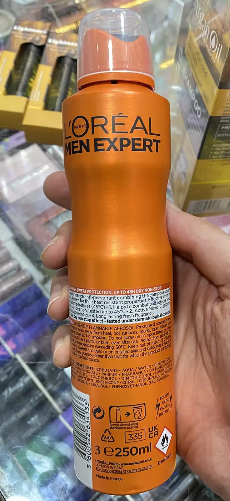 اسپری ضدتعریق لورال مدل Thermic Resist اصل ماندگاری 48 ساعته — تصویر ۲