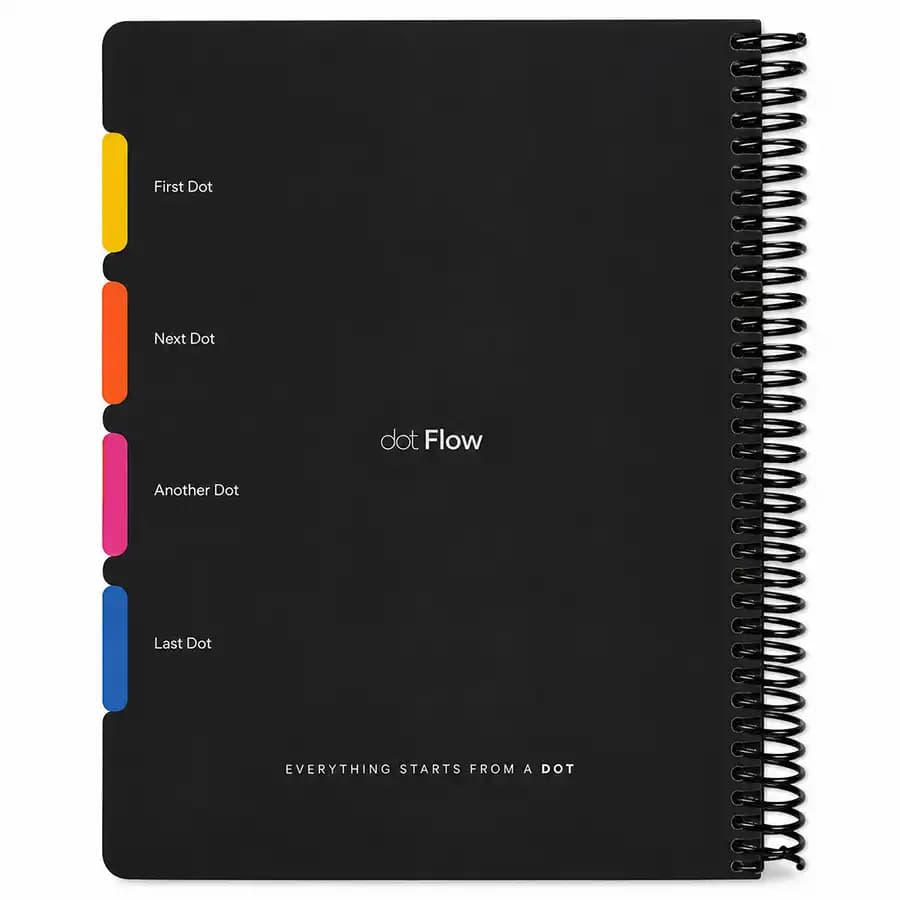 دفتر 160 برگ وزیری دات نوت مدل flow