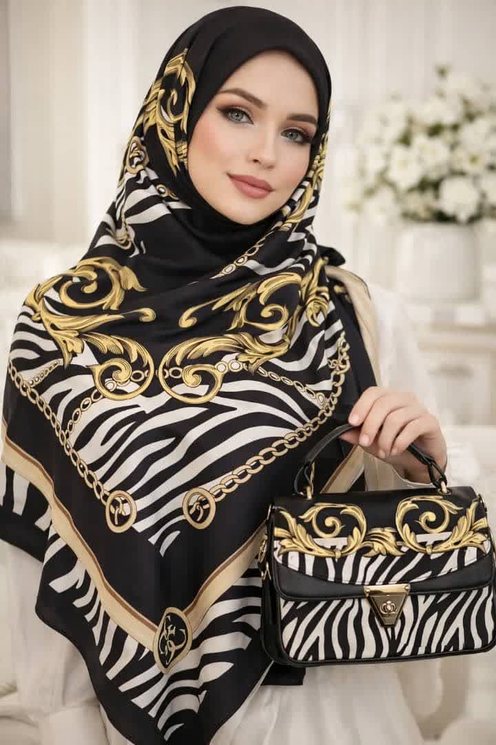 ست شیک روسری و کیف