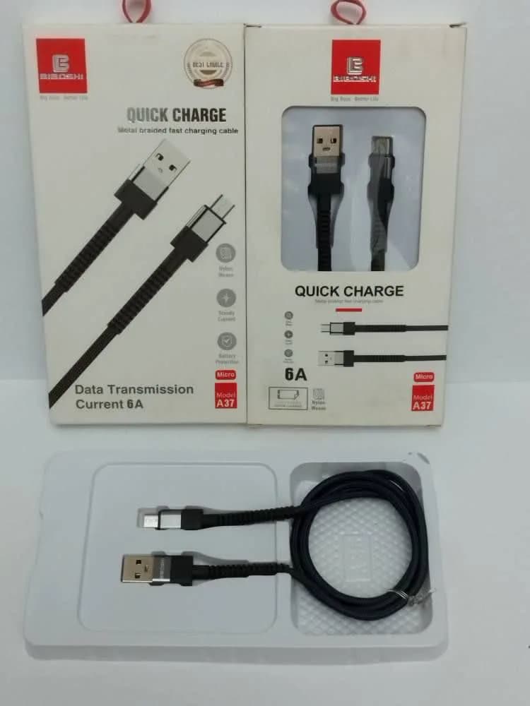 کابل شارژ کنفی Micro USB بیبوشی مدل A37