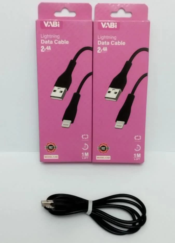 کابل شارژ آیفون VABI مدل CA6 پورت بنفش