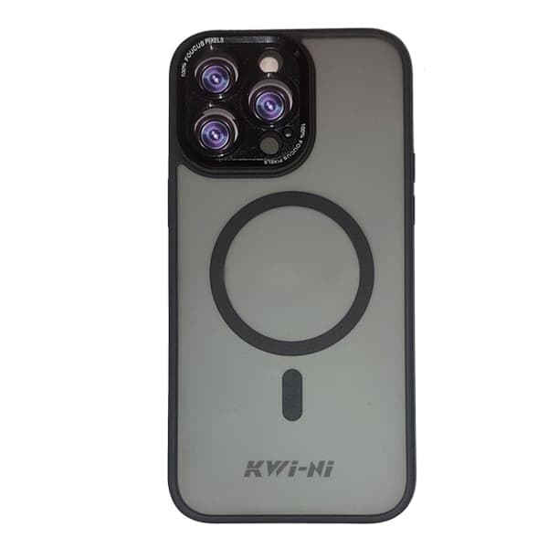 قاب پشت مات مجافظ لنزدار مگ سیف دار IPHONE 12 promax مدل KWI-NI