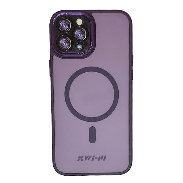 قاب پشت مات مجافظ لنزدار مگ سیف دار IPHONE 12 promax مدل KWI-NI — تصویر ۸