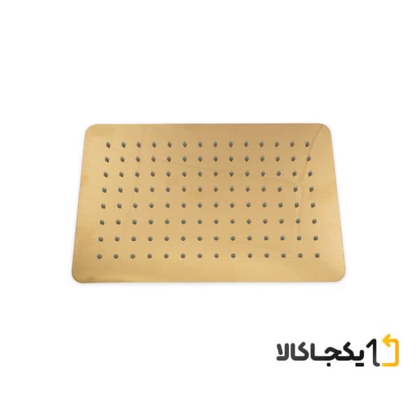 علم دوش حمام مدل یونیورست 602 استیل مشکی طلایی — تصویر ۶