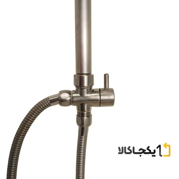 علم دوش حمام مدل یونیورست 302 استیل مات — تصویر ۳