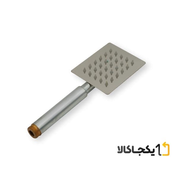 علم دوش حمام مدل یونیورست 101 استیل کروم مربعی — تصویر ۵