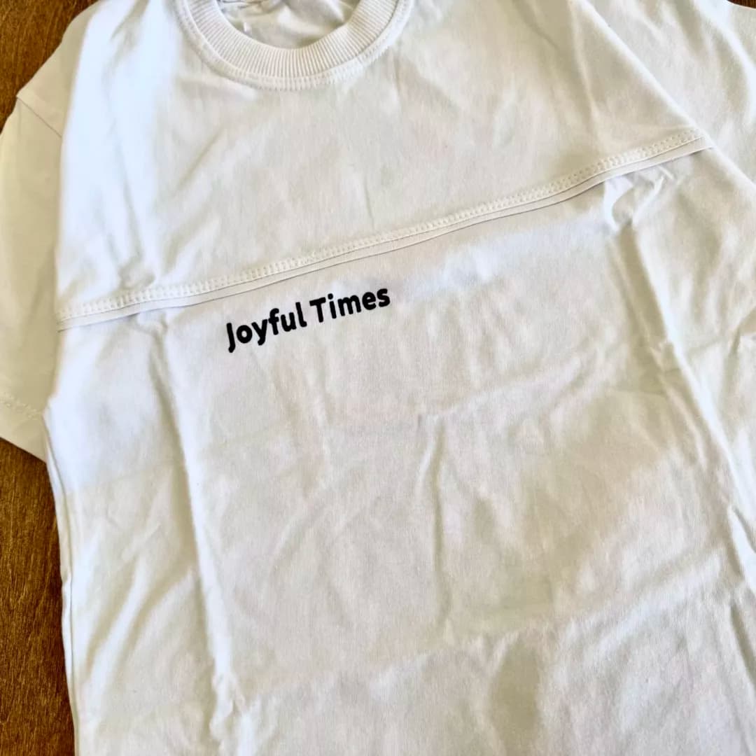 تیشرت تک سفید joyful times سایز 50، 55 کد 6533 — تصویر ۲