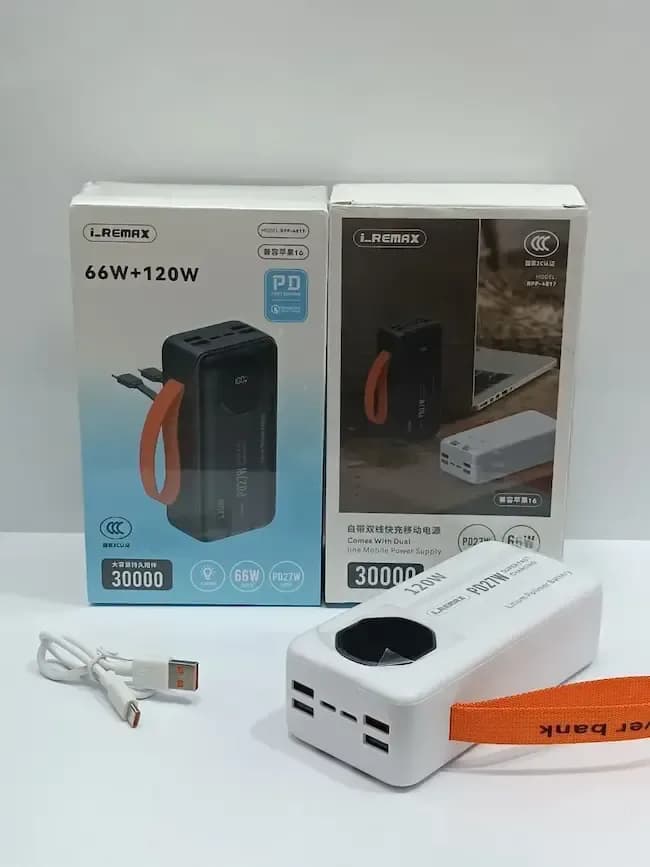 پاوربانک 30000mAh ریمکس مدل RPP-4817؛ مشخصات کامل + خرید