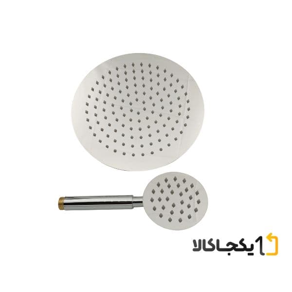 علم دوش حمام مدل یونیورست گرد استیل — تصویر ۴