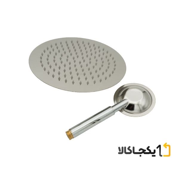 علم دوش حمام مدل یونیورست گرد استیل — تصویر ۵