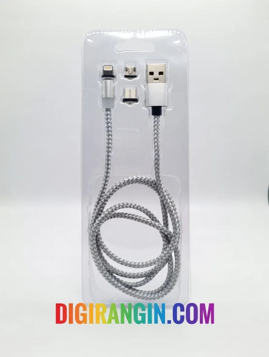 کابل مغناطیسی سری جدا شونده X-CABLE | شارژ و انتقال داده 360 درجه | دیجی رنگین