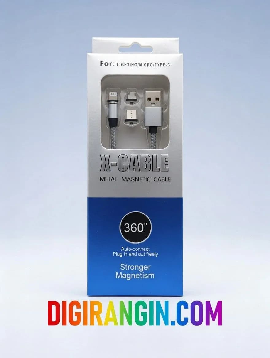 کابل مغناطیسی سری جدا شونده X-CABLE | شارژ و انتقال داده 360 درجه | دیجی رنگین — تصویر ۲