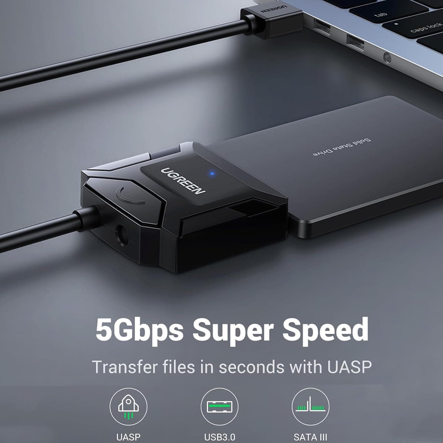 مبدل USB 3.0 به SATA 3.0 یوگرین مدل 20953 — تصویر ۳