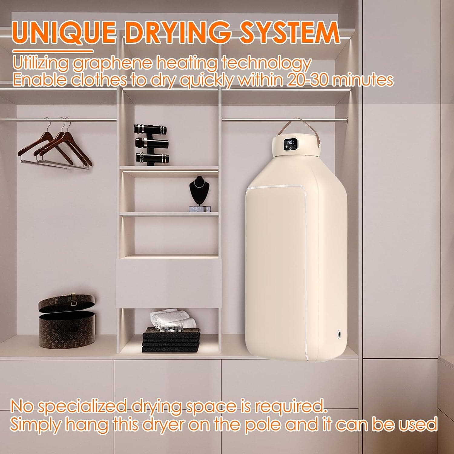 خشک‌کن قابل حمل لباس (Portable Clothes Dryer) — تصویر ۵