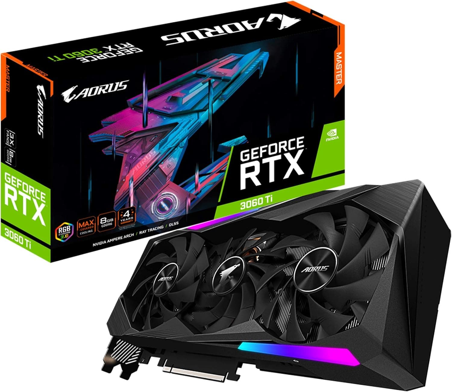 کارت گرافیک Gigabyte AORUS GeForce RTX™ 3060 Ti 8GB استوک