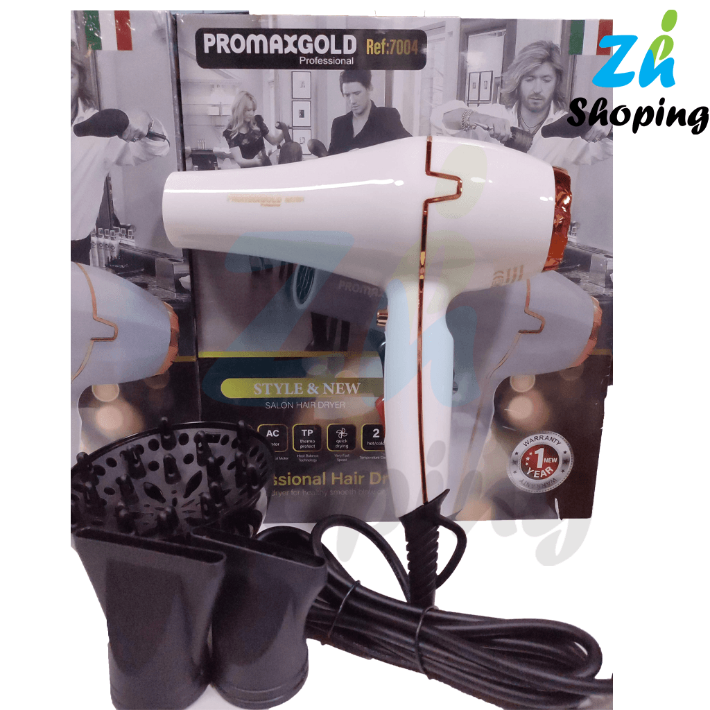 سشوار حرفه ای و اورجینال PROMAXGOLD مدل REF-7004 — تصویر ۴
