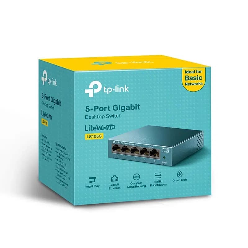 سوئیچ شبکه 5 پورت تی پی لینک مدل LS105G — تصویر ۱۰