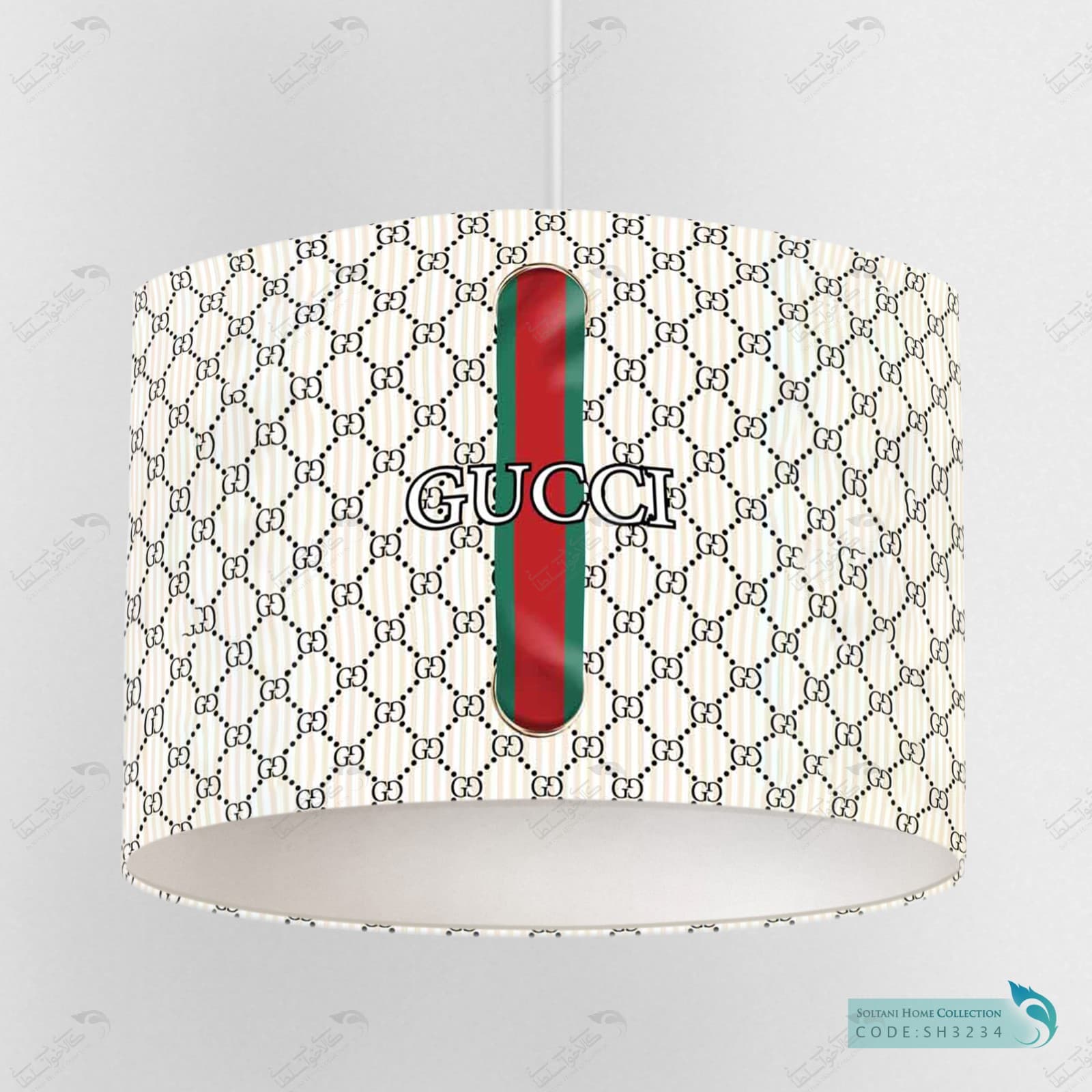 لوستر اتاق خواب طرح برند گوچی کد SH3234