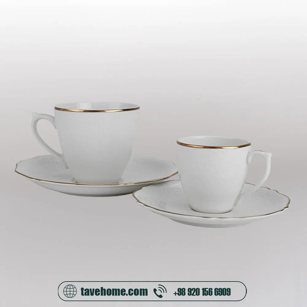ست نعلبکی الیزابت ناریسا <span>ELIZABETH NARISA Saucer Set (11220005)</span> — تصویر ۲