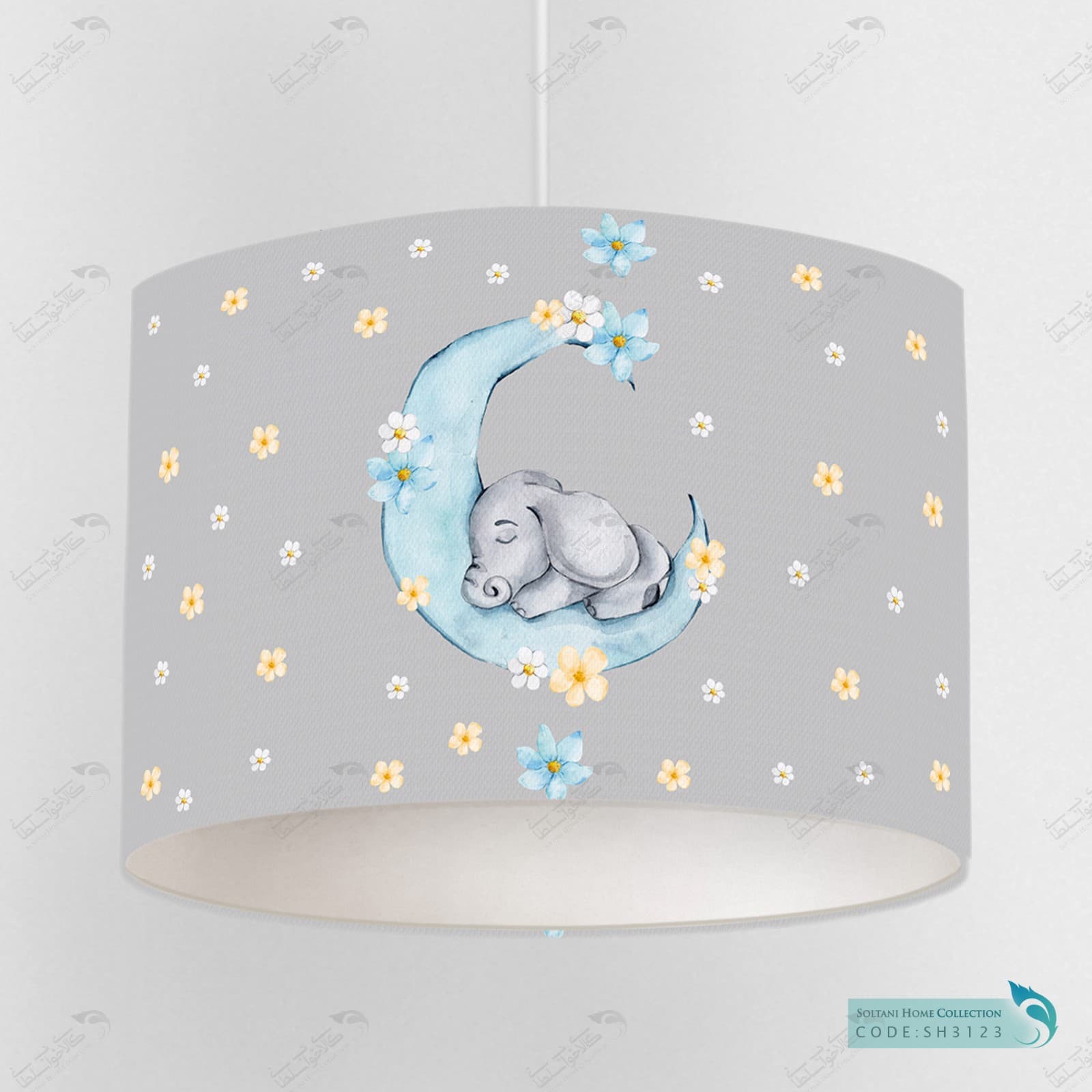 لوستر اتاق کودک پسرانه طرح فیل خوابالو کد SH3123