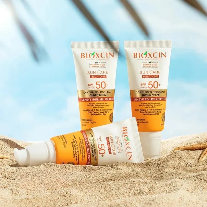 کرم ضد آفتاب بیوکسین مدل Melatone مناسب پوست مستعد لک SPF50 حجم 50 میلی لیتر — تصویر ۴