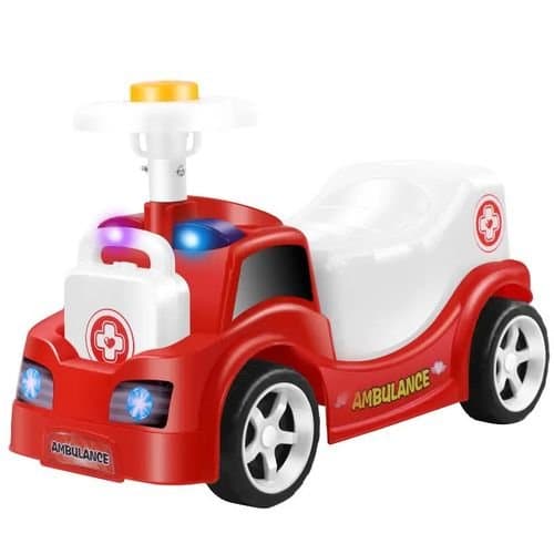 Voiture Enfant – Baby Fit Push Car Ride On Toy, Marcheur Musical Pour Garçons/Filles