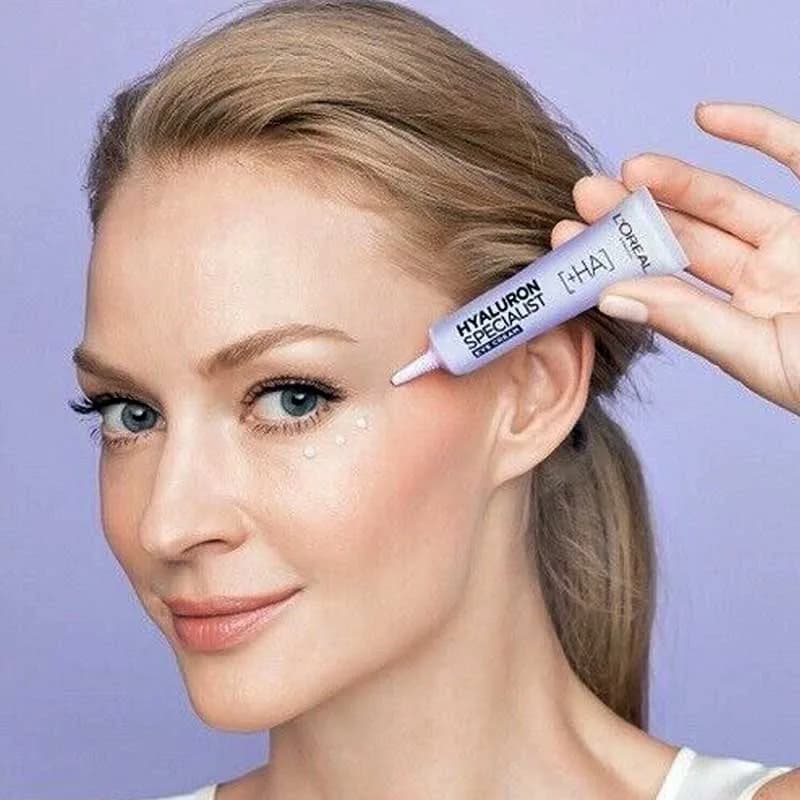کرم دور چشم آبرسان و ضد چروک لورآل مدل Hyaluron Expert حجم 15 میلی لیتر — تصویر ۶
