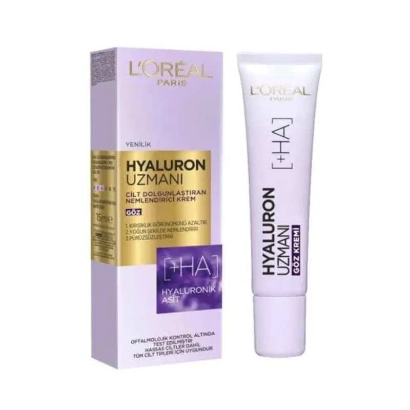 کرم دور چشم آبرسان و ضد چروک لورآل مدل Hyaluron Expert حجم 15 میلی لیتر