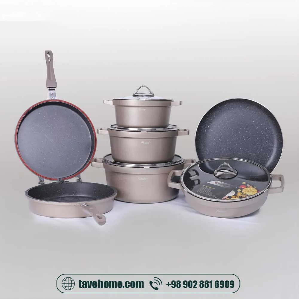 سرویس قابلمه 11 پارچه کی مولر مدل کلاسیک <span> Kmullerr Classic (14100006)</span> — تصویر ۵